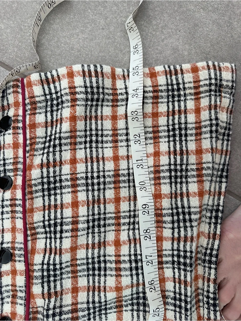 Free People Plaid Bomber Jacket & Pants Set in White, Red & Black